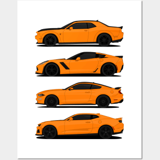 AMERICAN MUSCLE ORANGE Posters and Art